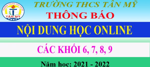 NOI DUNG HOC ONLINE CAC K6-K9